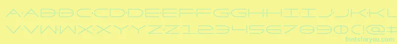 Factorcond Font – Green Fonts on Yellow Background