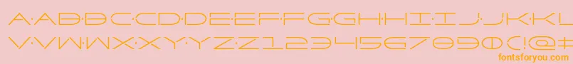 Factorcond Font – Orange Fonts on Pink Background