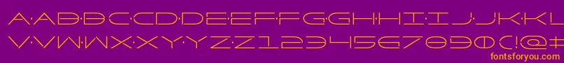 Factorcond Font – Orange Fonts on Purple Background