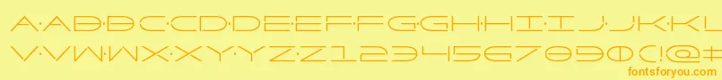 Factorcond Font – Orange Fonts on Yellow Background