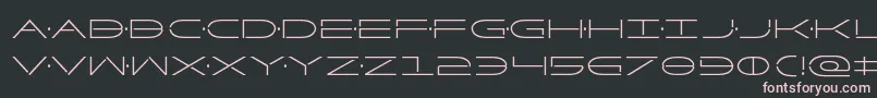 Factorcond Font – Pink Fonts on Black Background