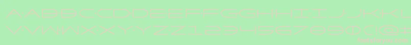 Factorcond Font – Pink Fonts on Green Background