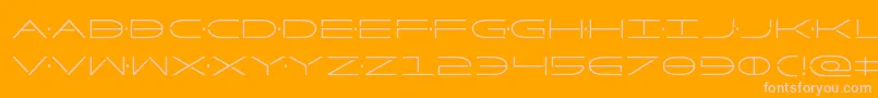 Factorcond-fontti – vaaleanpunaiset fontit oranssilla taustalla