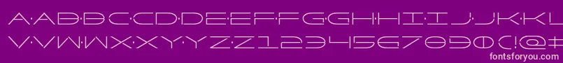 Factorcond Font – Pink Fonts on Purple Background