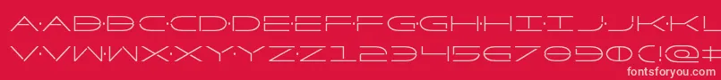 Factorcond Font – Pink Fonts on Red Background