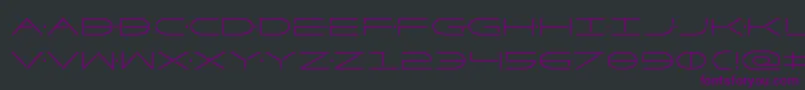 Factorcond Font – Purple Fonts on Black Background