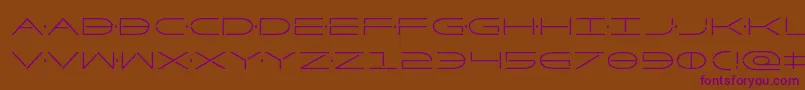 Factorcond Font – Purple Fonts on Brown Background