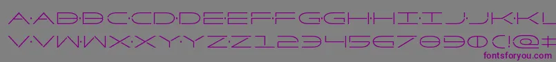 Factorcond-Schriftart – Violette Schriften auf grauem Hintergrund
