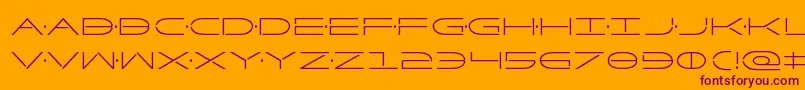 フォントFactorcond – オレンジの背景に紫のフォント