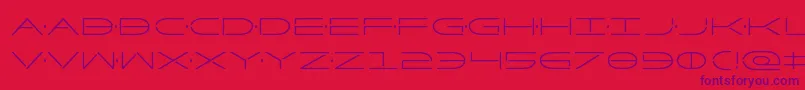 Factorcond Font – Purple Fonts on Red Background