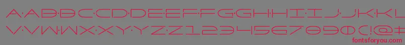 Factorcond Font – Red Fonts on Gray Background