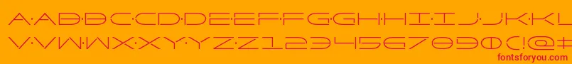 Factorcond Font – Red Fonts on Orange Background