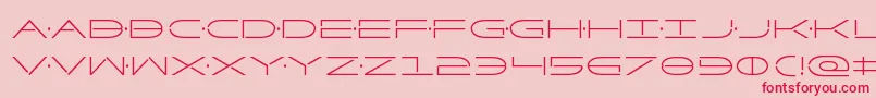 Factorcond Font – Red Fonts on Pink Background