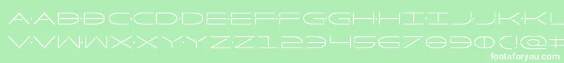 Factorcond Font – White Fonts on Green Background