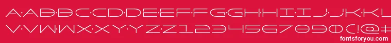 Factorcond Font – White Fonts on Red Background