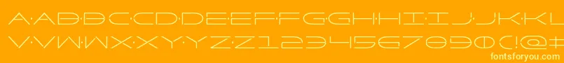 Factorcond Font – Yellow Fonts on Orange Background