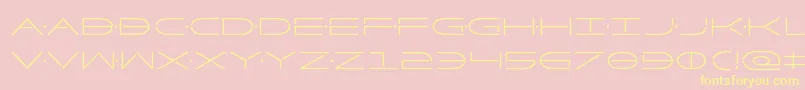 Factorcond Font – Yellow Fonts on Pink Background