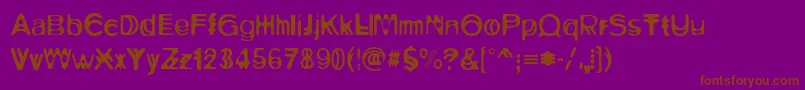 Ritualone Font – Brown Fonts on Purple Background