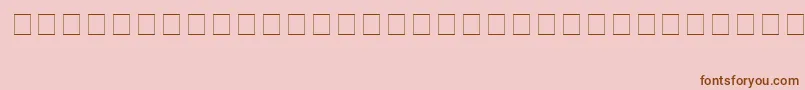 フォントChellChromeBold – ピンクの背景に茶色のフォント