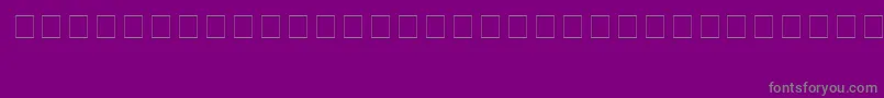 ChellChromeBold-fontti – harmaat kirjasimet violetilla taustalla