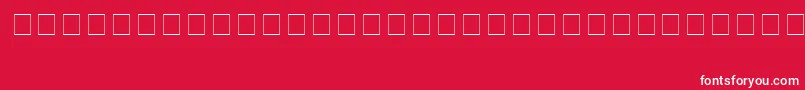 ChellChromeBold-fontti – valkoiset fontit punaisella taustalla