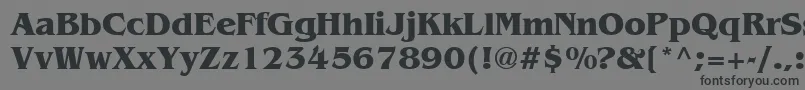 フォントBenguiatBold – 黒い文字の灰色の背景