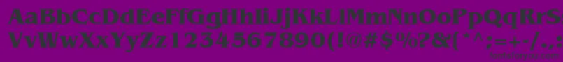 BenguiatBold Font – Black Fonts on Purple Background