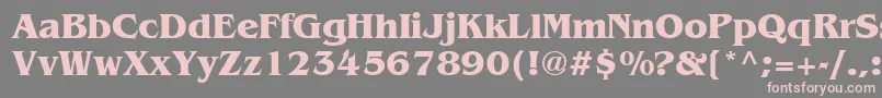 More about BenguiatBold Font BenguiatBold Font – Pink Fonts on Gray Background