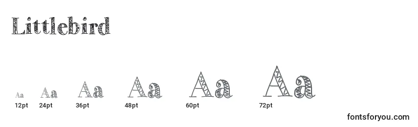 Tamaños de fuente Littlebird