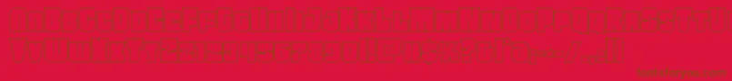 More about Funkmachineout Font Funkmachineout Font – Brown Fonts on Red Background