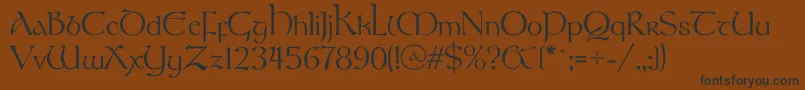 Stonehengec Font – Black Fonts on Brown Background