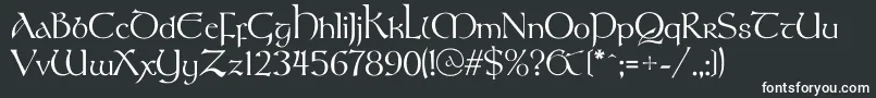 Шрифт Stonehengec – белые шрифты