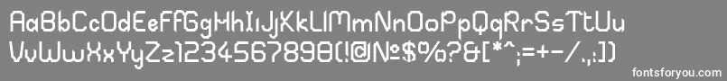 Sabril Font – White Fonts on Gray Background