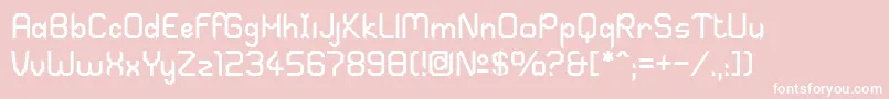 Sabril Font – White Fonts on Pink Background