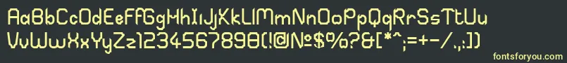 Sabril Font – Yellow Fonts on Black Background
