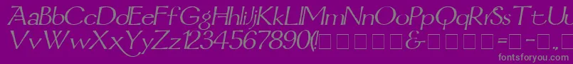 MordredItalic Font – Gray Fonts on Purple Background