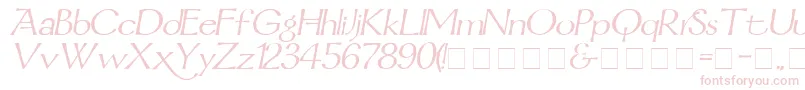 MordredItalic Font – Pink Fonts on White Background