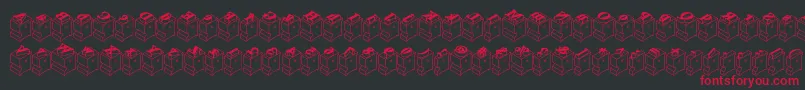 Leadtyperightinked Font – Red Fonts on Black Background
