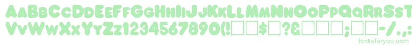 FranksRegular Font – Green Fonts on White Background