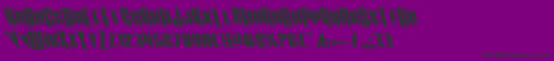 Vindicatorleft Font – Black Fonts on Purple Background