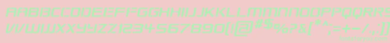 Republki Font – Green Fonts on Pink Background