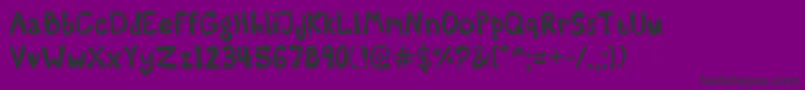 SomeKindaMadness Font – Black Fonts on Purple Background