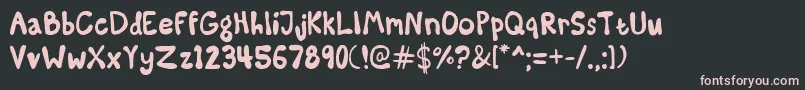 SomeKindaMadness Font – Pink Fonts on Black Background
