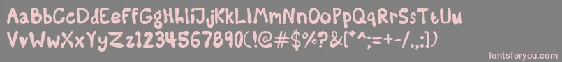SomeKindaMadness Font – Pink Fonts on Gray Background