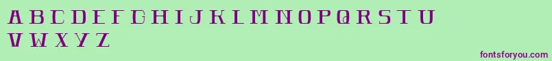 PomeroleLight Font – Purple Fonts on Green Background