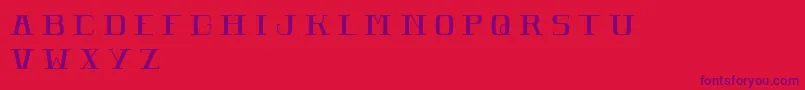 PomeroleLight Font – Purple Fonts on Red Background