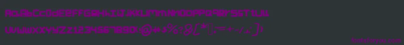 Kascrackfont-Schriftart – Violette Schriften auf schwarzem Hintergrund