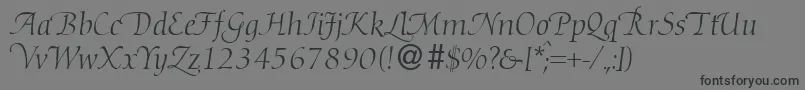 DibbyhanddbNormal Font – Black Fonts on Gray Background