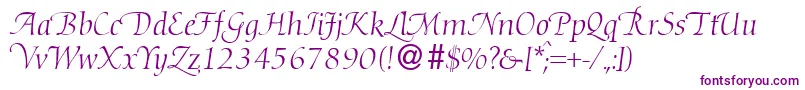 DibbyhanddbNormal Font – Purple Fonts on White Background