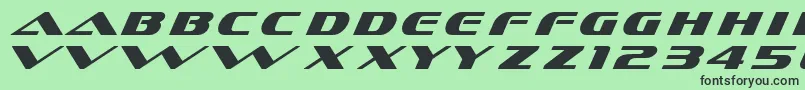 Dssofachromec-fontti – mustat fontit vihreällä taustalla